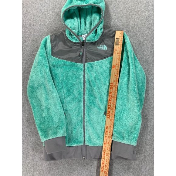 The North Face Denali‎ Fleece Full Zip Hoodie Jacket (Girl's Large) Green - Picture 6 of 12